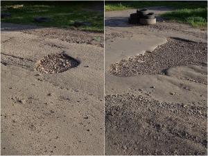 Жители Азова жалуются на состояние дороги на улице Ленинградской