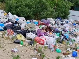 Жители Азова пожаловались на свалку на городском пляже