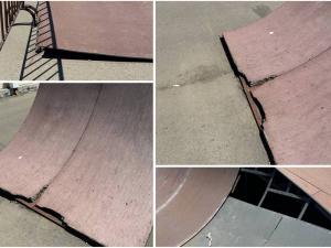 Жители Азова жалуются на опасное для жизни состояние скейтпарка