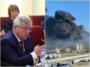 Василий Голубев призвал не паниковать жителей Азова, где полыхают склады
