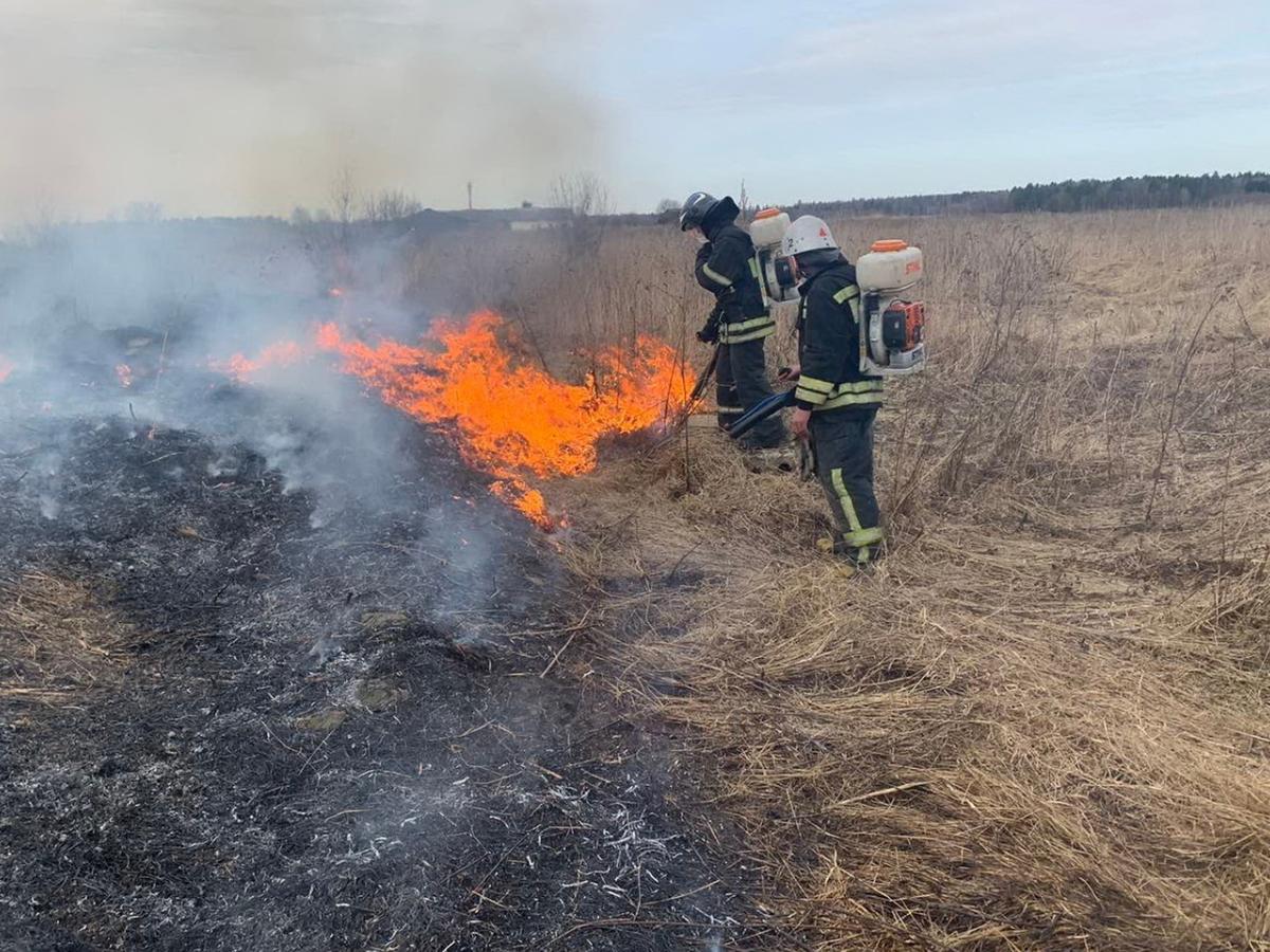 В Азовском районе действует высокий класс пожароопасности