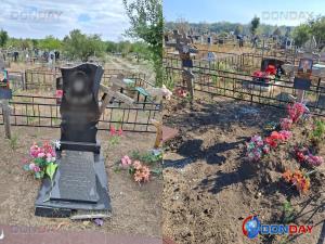 В Азове неизвестные украли памятник с могилы
